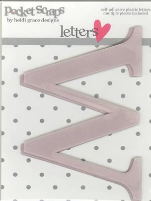 Heidi Grace - Girlfriends - Plastic Alpha Stickers w - 2/pk  (sold in 3's)